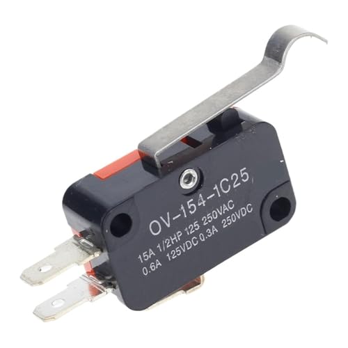 Micro rupteur fin de course 15A à galet long V-154-1C25 pour couper les circuits haute performance