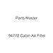 Parts Master 94772 Cabin Air Filter