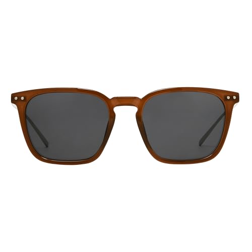 DOCKERS Men's Gideon Sunglasses Square, Brown, 50mm2