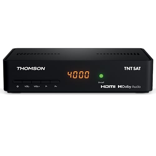 Thomson THS808 TNTSAT Terminal HD|TNT Gratuite par Satellite Astra|Carte TNTSAT valable 4 Ans|Fonction Enregistreur TV|HDMI|Spdif coaxial|Compatible 12 Volts idéal...