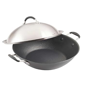 Circulon A1 Series Nonstick Induction Wok with Lid, 14-Inch, Graphite
