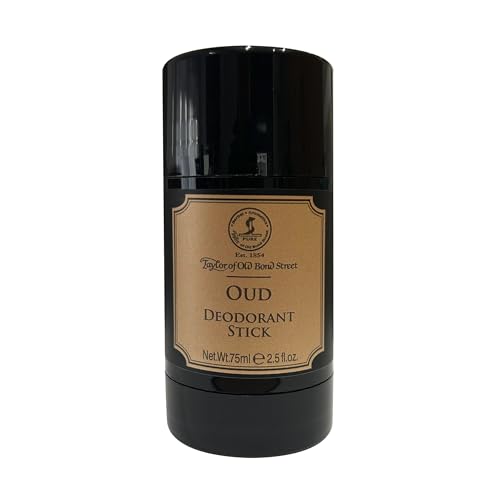Taylor of Old Bond Street luxury deodorant stick from the Oud collection. 75ml solid bar. Aluminium free.