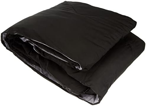Amazon Basics Reversible Microfiber Comforter, navy/blue, 135X200cm