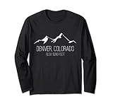 Denver Colorado Rocky Mountain Range Elevation Long Sleeve T-Shirt