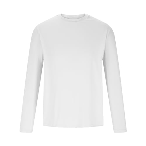 Mens UPF 50+ UV Sun Protection Shirts Outdoor Long Sleeve SPF Rash Guard for Fishing Hiking Swimming Running3