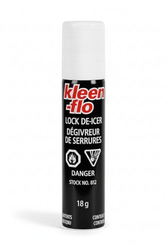Generic - Kleen-Flo Lock De-Icer, High Performance Anti-Freeze Spray, 18g, Fast Action for Cars, Doors, Trunks