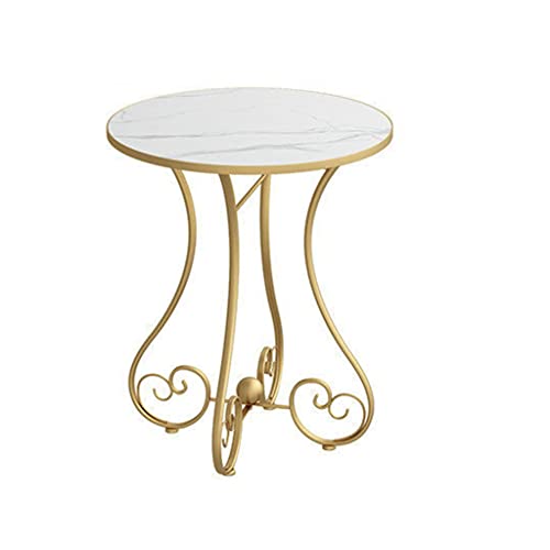 Coffee Table Living Room Furniture Iron Small Sofa Round Small Bedside Table Balcony Coffee Table Living Room (Color : D, Size : 60 * 65cm)