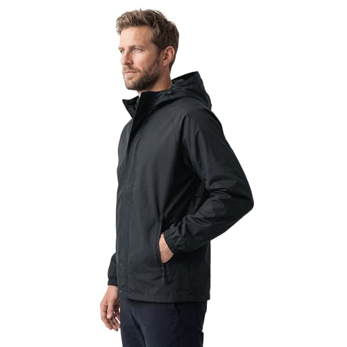 Image of LOOGU Rain Jacket for Men, Packable Waterproof Rain Shell Lightweight, S-3XL for Hiking Fishing Camping