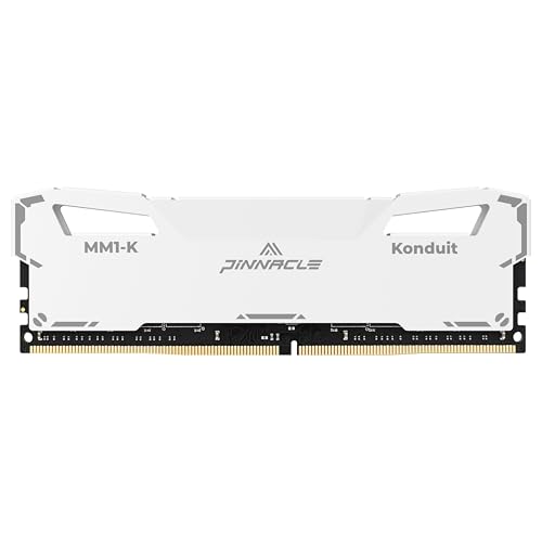 Image of Timetec Pinnacle Konduit 16GB DDR4 3200MHz PC4-25600 CL16-20-20-40 XMP2.0 Overclocking 1.35V Dual Rank Compatible for AMD and Intel Desktop Gaming PC Memory Module - White