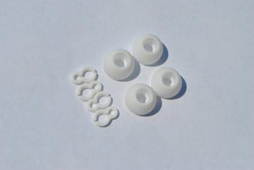 Wildtoad White Replacement Plastic Hooks and Earbuds for Lg Tone Hbs- 700, Hbs 730