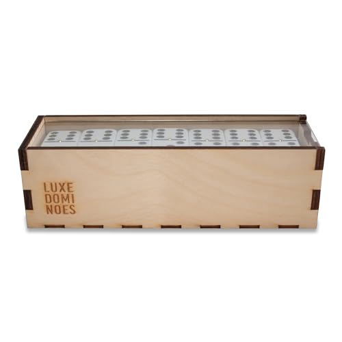 Deluxe Modern Domino Set Double Six miniatura 3