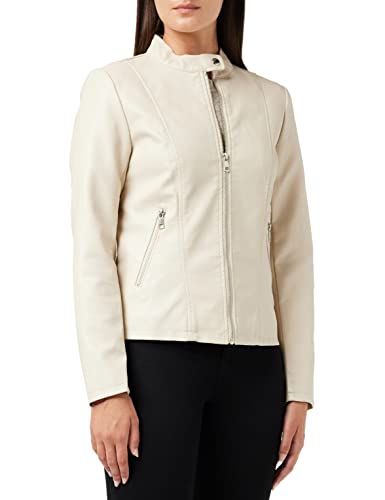 Veste similicuir ONLY Onlmelisa avec col motard et fermeture éclair asymétrique