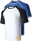 Lockere Passform: Unsere locker sitzenden Schwimmshirts sind speziell für alle schönen großen Jungs zugeschnitten und sorgen für ultimativen Komfort und Flexibilität. (Für eine engere Passform kaufen Sie eine Nummer kleiner als Ihre normale Größe)