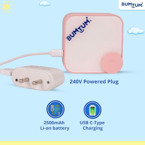 Image of BUMTUM Electric Breast Pump with 2 Phase Pumping, Digital Touch Screen, Dual Power Mode - USB & Battery Bpa Free for Moms