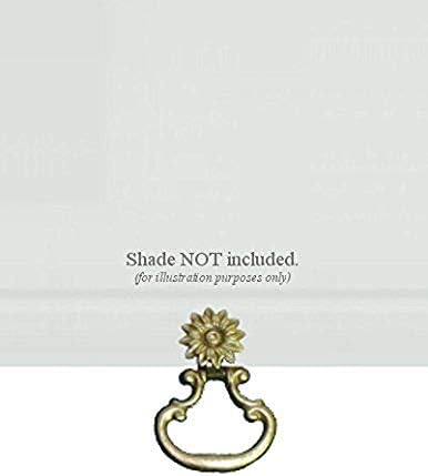 ALURA Roller Window Shade SNAP-ON Metal Ring Pull - Large with Brass Finish - NO Tools Required!