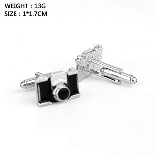 2 Unidades Abotoaduras De Moda Masculina Abotoaduras De Metal Vintage Broche De Camisas Abotoaduras