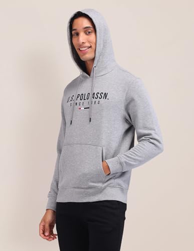 Image of U.S. Polo ASSN. Knitted Regular Fit Sweatshirt for Man - 100% Cotton, Full Sleeves Men Sweatshirts