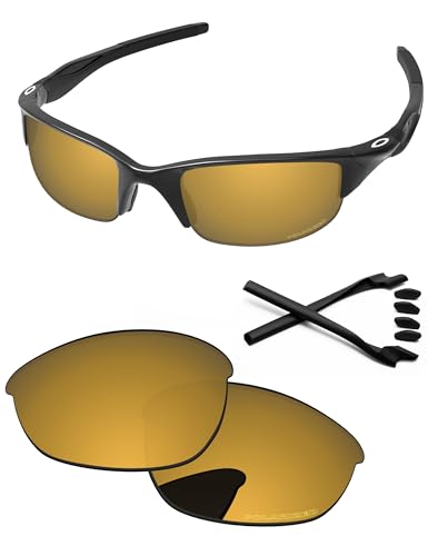 Image of Replacement Lenses & Rubber Kits for Oakley Half Jacket 2.0 OO9144 62mm - Precision Fit, UV Block, Impact Resistant