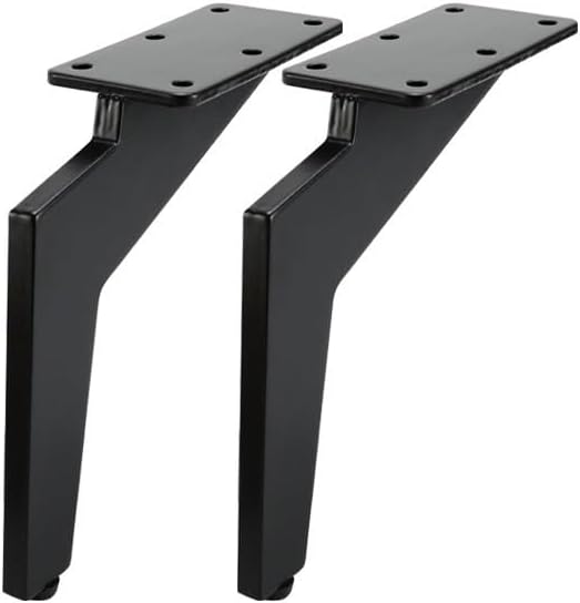 AVIMYA 2Pcs/Set Metal Furniture Legs 145/165mm Black Sickle Table Cabinets feet Sofa Bed TV Cabinet Legs Inclined Furniture feet (Color : 14.5 cm)