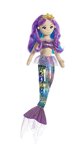 Aurora World Sea Sparkles Mermaid, Rainbow Violet 18 inches