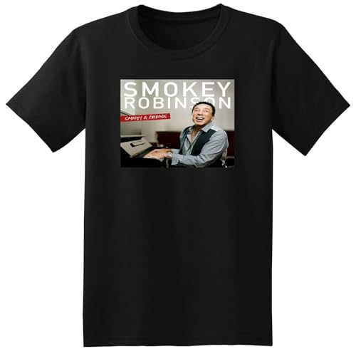 Photo de ddAWESDXZ Smokey Robinson T Shirt Smokey and Friends Vinyl CD Cover Black XL