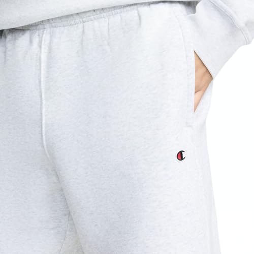 Champion Men's Powerblend Fleece 10-Inch Short, Platinum Silver Heather, 3X-Large - image 3