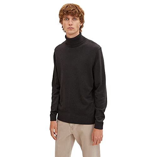 Pull col roulé TOM TAILOR homme basique isolant et thermorégulateur