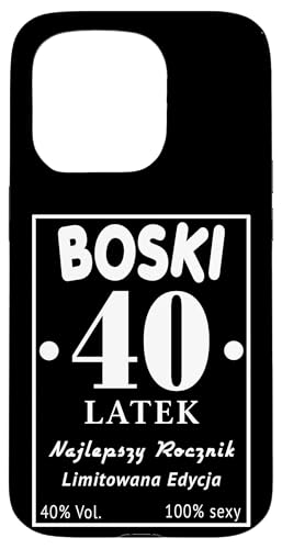 Boski 40 Latek Polska Koszulka Urodzinowa 40 Urodziny 40 Lat Coque pour iPhone 15 Pro