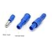 Davitu Terminal Blue Bullet Shape Male and Female 1.5-2.5 square 10A Connectors Wire Connection Plug Fast Docking (500SET/1000PCS) - (Color: Blue (500SET))