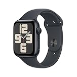 Apple Watch SE (2nd Gen) [GPS 44mm] Smartwatch with Midnight Aluminium Case with Midnight Sport Band