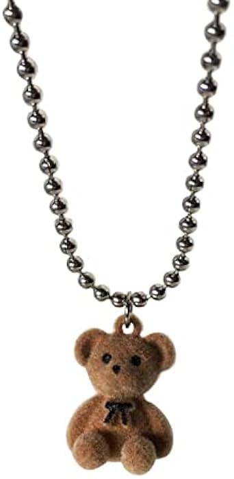 Since Cute Teddy Bear Pendant Necklace 