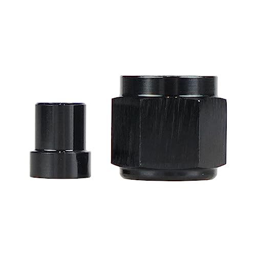 Pongnas Juego de Racores de Línea Dura de Aluminio, Tuercas de Tubo y Manguitos para Sistemas de Refrigeración de de Frenos, con Resistencia a la Corrosión y a Altas Temperaturas, 5 (12AN)