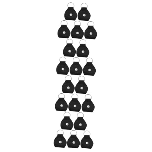 Toddmomy 4sets Guitar Picks Carrier Bag Music Instrument Pick Storage Case Keychain Accessory 5pcs*4