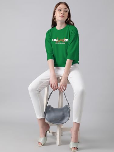 Image of KOTTY Women's Drop Shoulder T-Shirt - Oversized Casual Wear for Trendy Women