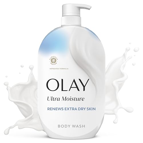 Olay Body Wash for Women, Ultra Moisture, Renews Extra Dry Skin, 24/7 Moisture Barrier Repair, Hydrating Formula for Visibly Healthy Soft Skin, Vitamin B3 & Hyaluronic Blend, All Skin Types, 35 fl oz - image 1