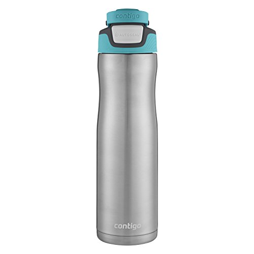 Contigo Garrafas de água de aço inoxidável com vedação automática, 700 ml, pacote com 2