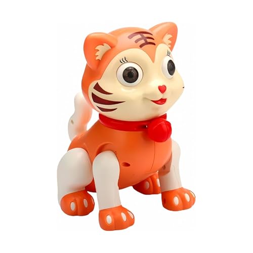 Image of Kids Mandi Dancing Tiger Toy with Musical Effects & 3D Lights | Interactive Music & Light-Up Animal Toy for Kids (Multicolour)