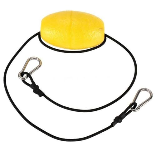 Kayak Tow Rope, Buoy Float with Stainless Steel Buckles, 37.4 Inch Portable Anchor Rope for Grip Kayak Canoe Buoy Marker, Fi