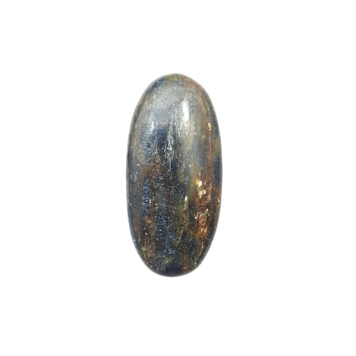 Kyanite de mousse naturelle 76 carats cabochon ovale pour bijoux diy