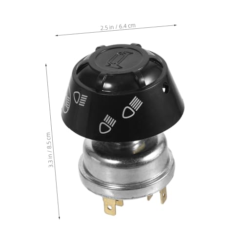 TOPBATHY Interrupteur Bouton-Poussoir Métallique 12V Étanche Pour Tracteur Commande Klaxon Et Phares Facile Installation Pièce De Rechange 3.35X2.52X2.52 Pouces – vue 7