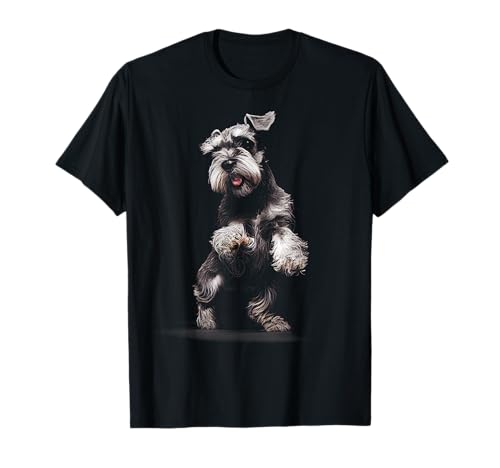 Miniature Schnauzer Dog Art Miniature Schnauzer T-Shirt