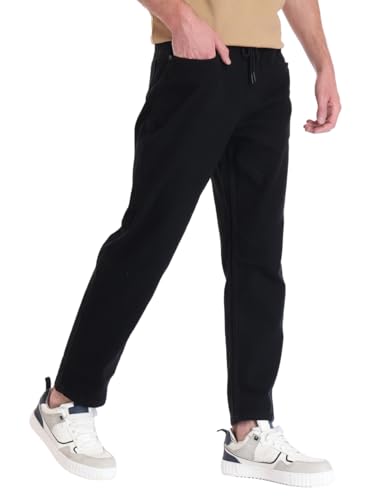 Image of INKD Men's Jogger Jeans - Mid-Rise | Cotton Blend | Stretchable Fabric| Elasticated Waistband | Classic 5 Pocket Styling | Jeans for Men | Men's Bottomwear (Available in Plus Sizes)