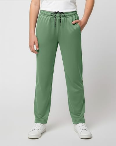 Image of Real Essentials 3 Pack: Boys' Mesh Open Bottom Active Sweatpants with Pockets & Drawstring