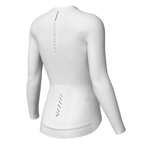 Lo.gas Radtrikot Damen Langarm,Fahrradtrikot Rennrad Trikot Atmungsaktiv Frauen Fahrrad Shirt Sommer Fahrradjacke Radfahren Top Mit 3 Taschen M Weiß Lo.gas Radtrikot Damen Langarm,Fahrradtrikot Rennrad Trikot Atmungsaktiv Frauen Fahrrad Shirt Sommer Fahrradjacke Radfahren Top Mit 3 Taschen M Weiß