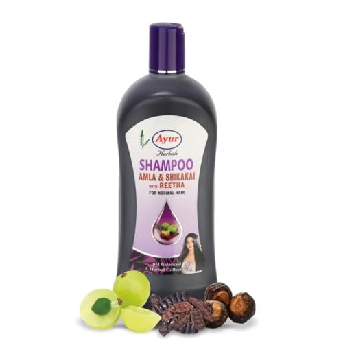 Image of Ayur herbal Amla Shikakai Shampoo for all hair type (1000ml)
