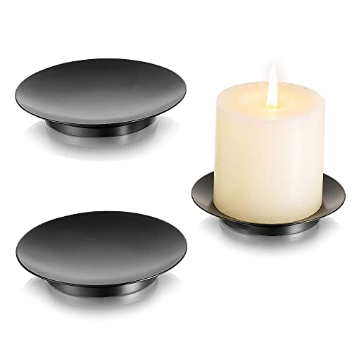 Porta Velas Decorativos: Ideas y Estilos para Iluminar tu Hogar Inweder Portavelas Candelabros para Velas Decorativos - Juego de 3 Negro Candelabro Porta Velas Redondo de Hierro de 13cm para Velas de Pilar Soportes para Velas Decoración Hogar Halloween Navidad