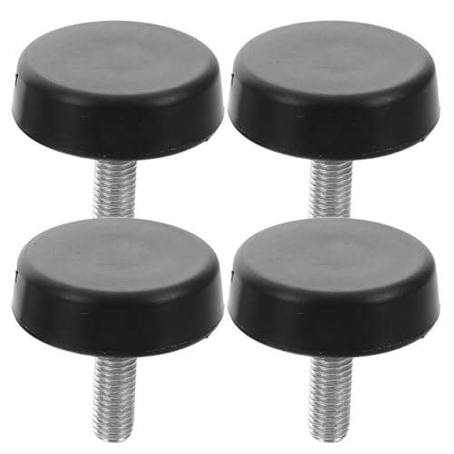Alipis 4 Stück Verstellbare Fitnessgerät Montageschrauben Laufband Füße mit Höhenverstellung Kompatibel für Heim Studio laufgeräte Vibrationsdämpfend Bodenschonend für Verschiedene