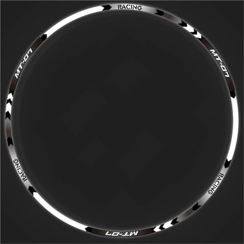 Accessoires de moto réfléchissants MT 07 autocollant jante intérieure étanche