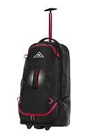 High Sierra Composite V4 Wheeled Duffle, Black/ Red, 76cm