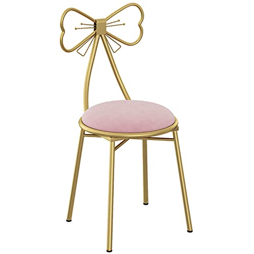 Silla de taburete de mariposa con patas de metal para salón 5